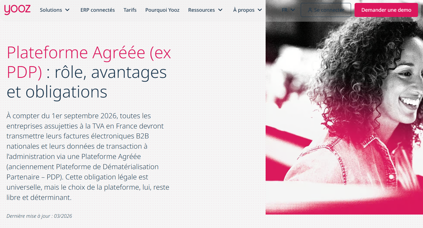 Interface de YOOZ PDP